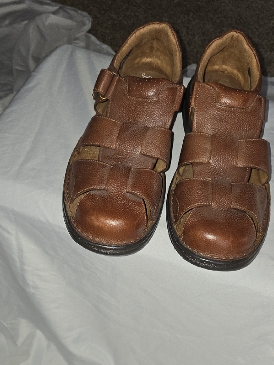 Florsheim Men’s Brown Leather Fisherman Sandals main image 8